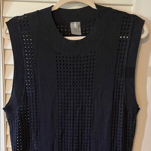 Black Sleeveless knit coverup